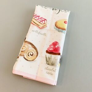 Sur La Table Boulangerie Kitchen Tea Towel with Dessert Print, Set of Two